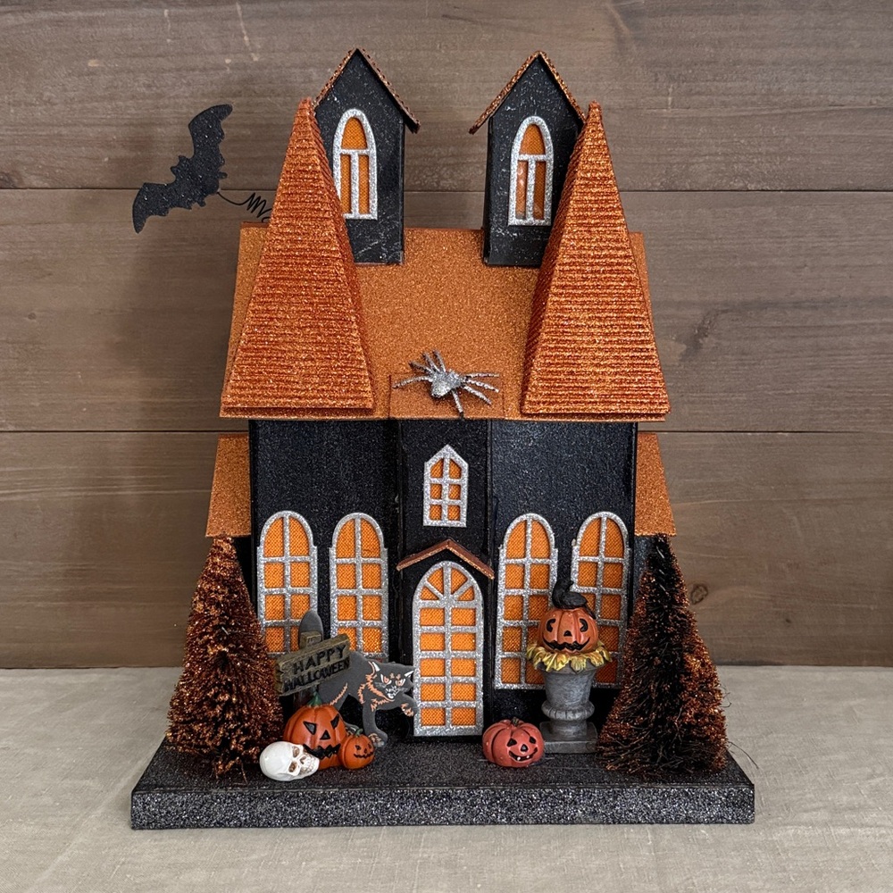 🎃Halloween Glittered House Decor